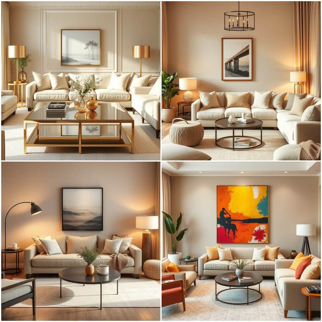 60 Beige Living Room Inspirations: Cozy, Chic & Classic Ideas
