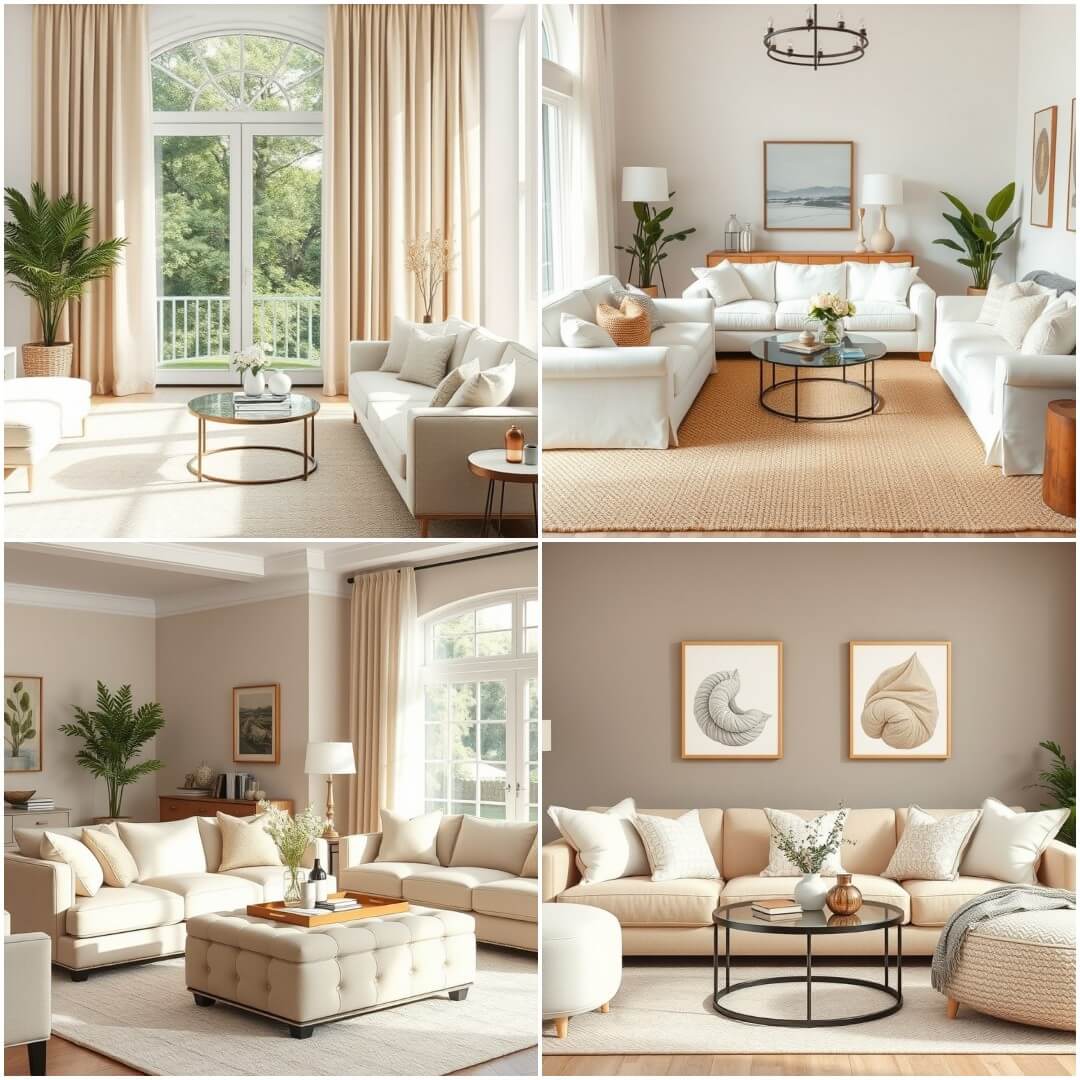 How to Style a Beige and White Living Room: 20 Inspiring Designs