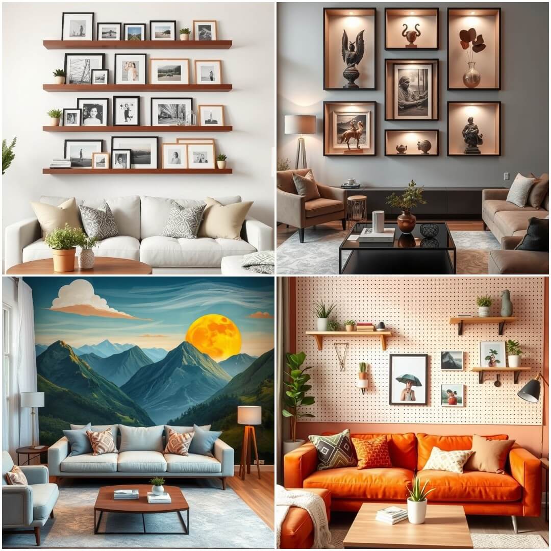 Living Room Goals: 40 Wall Decor Ideas That Redefine Style