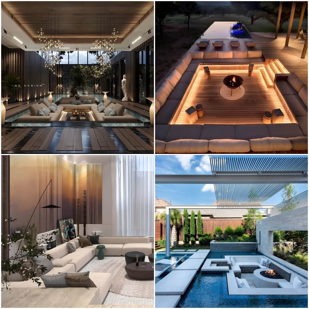 22 Luxury Sunken Living Room Ideas You Can Copy
