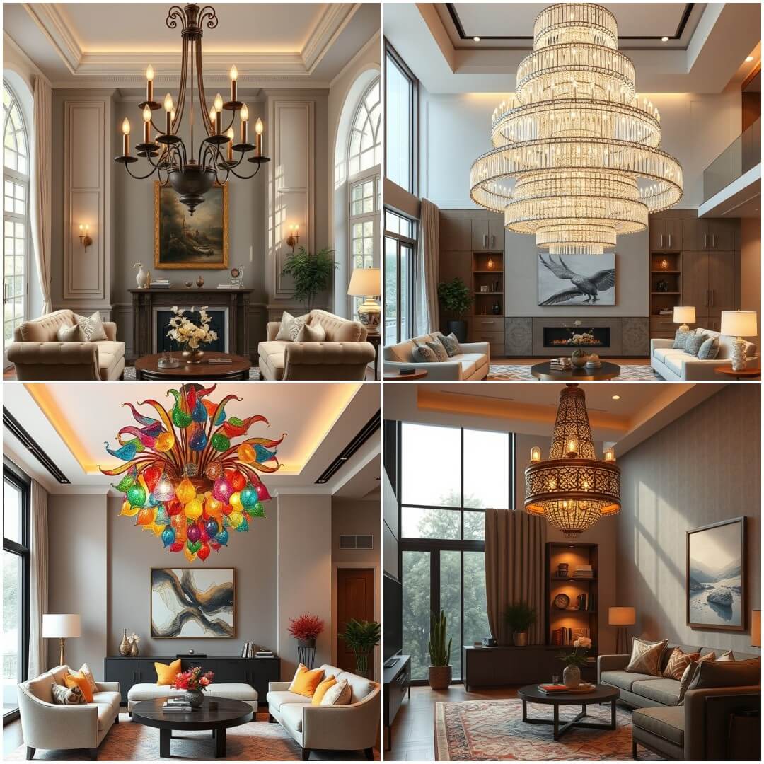 20 Statement Chandeliers To Transform Your Living Room