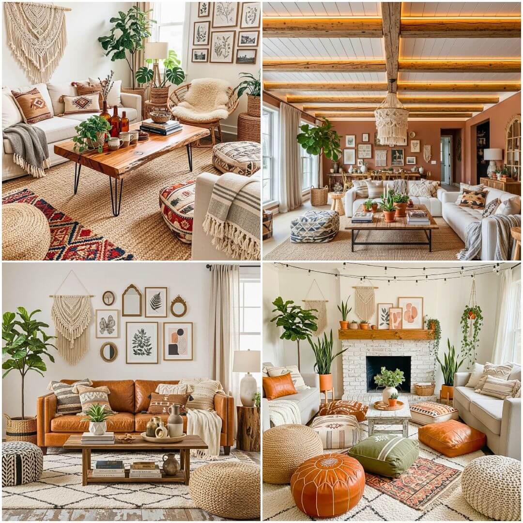 25 Rustic Boho Living Room Ideas for Cozy, Timeless Home Decor