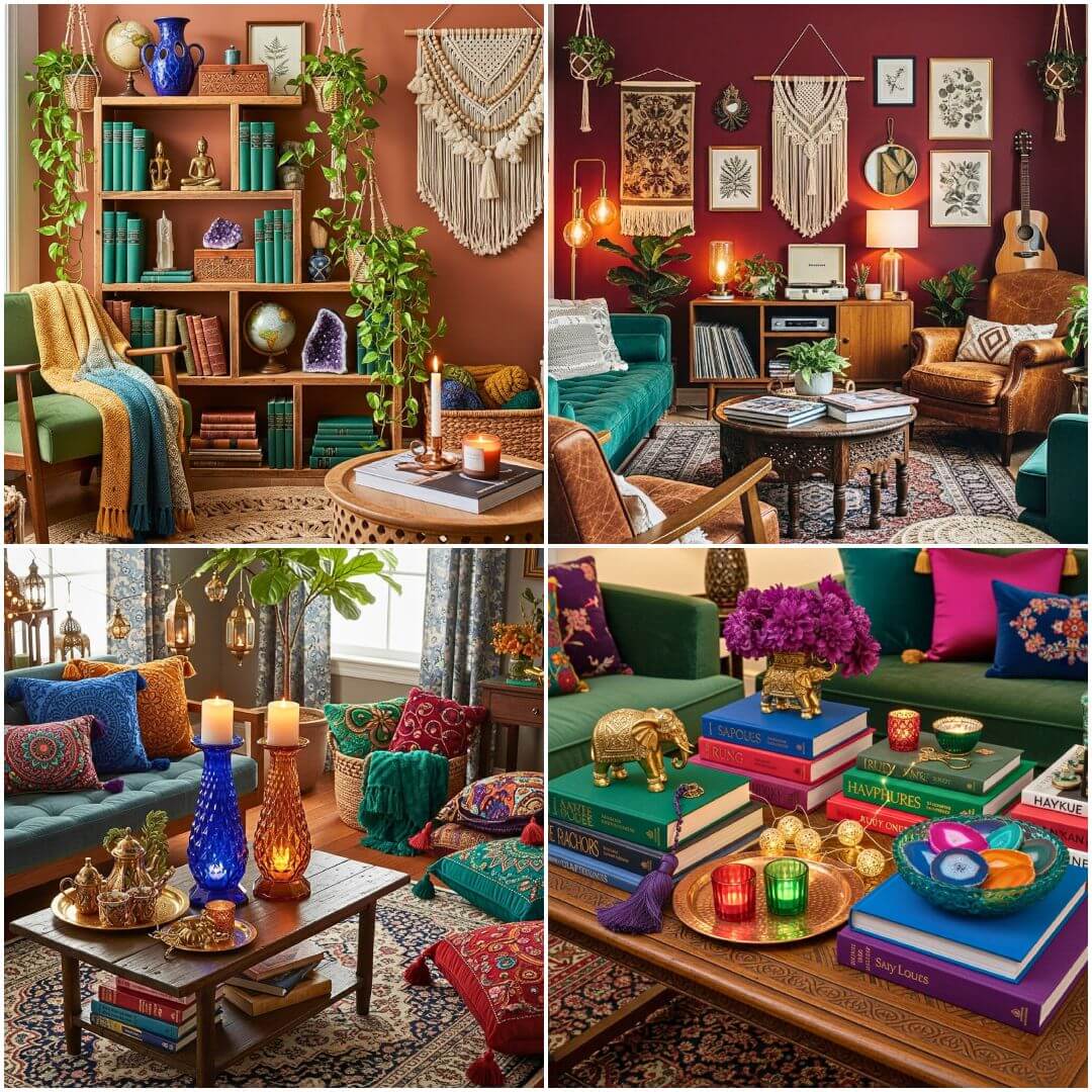 25 Bohemian Jewel Tone Living Room Ideas for Vibrant Home Decor