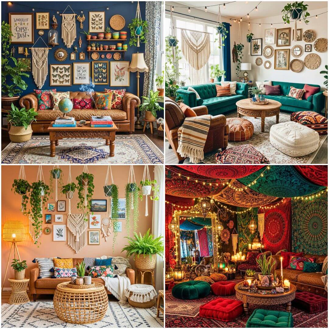 20 Chic Gypsy Bohemian Living Room Ideas for Cozy Natural Vibes