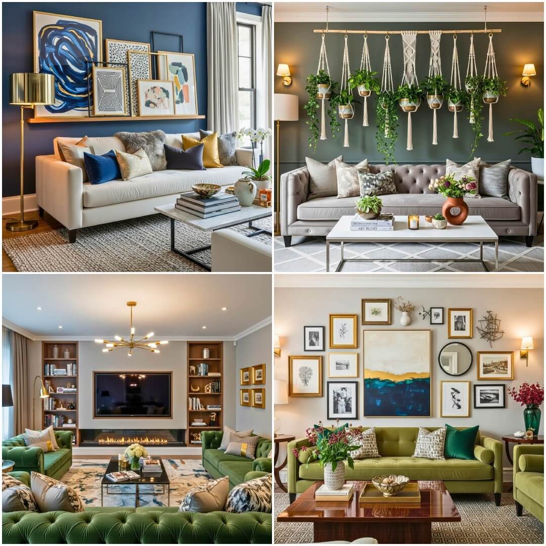 30 Above Couch Wall Decor Ideas to Transform Blank Walls