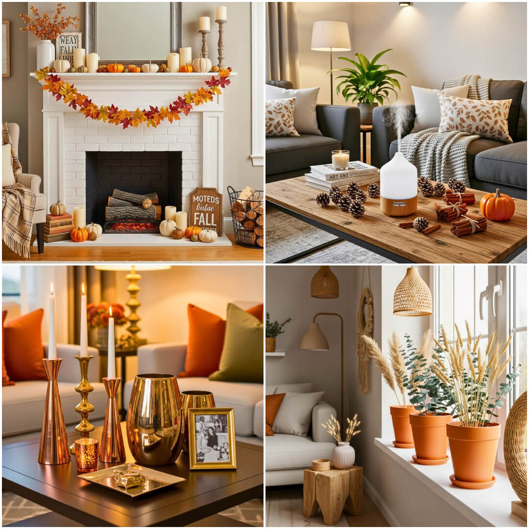43 Fall Living Room Decorating Concepts for Cozy Home Style